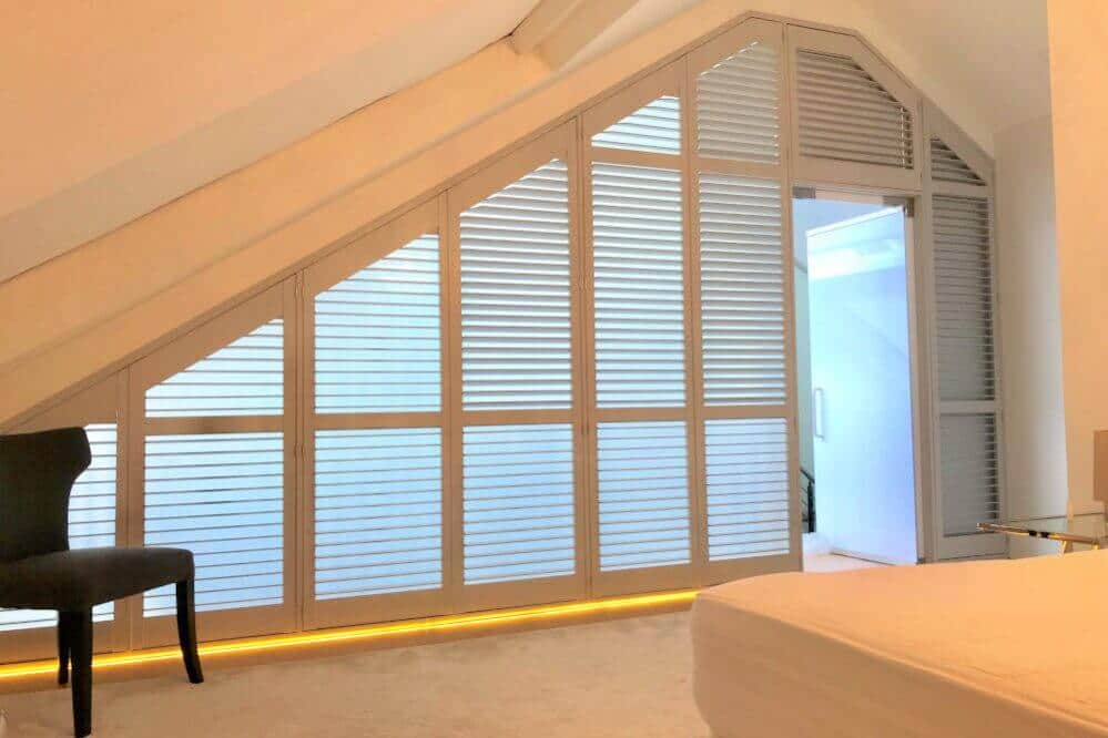 Shaped window shutters