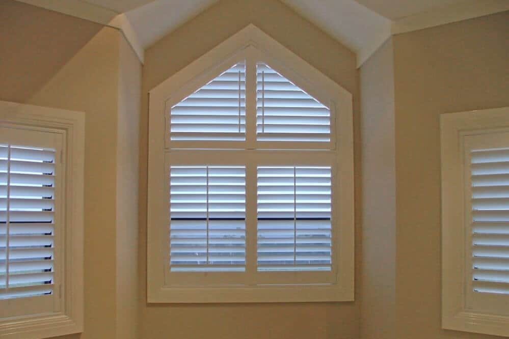 Shaped window shutters