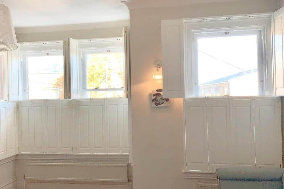 Solid window shutters